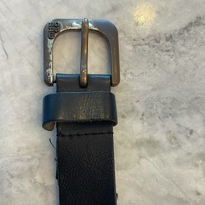 G star leather black belt